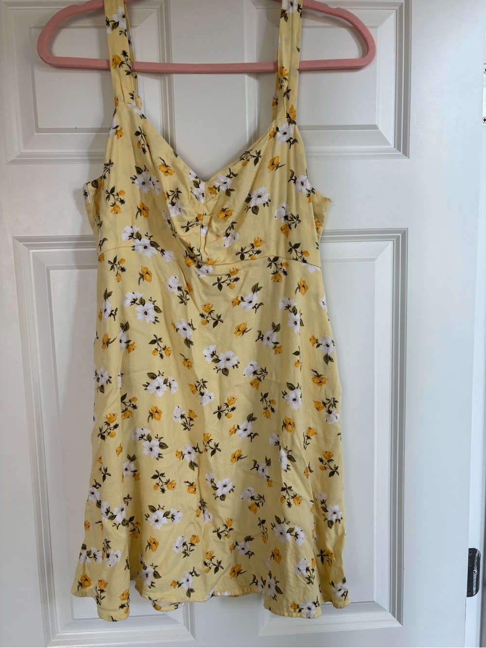 Old Navy Yellow Floral Mini Dress